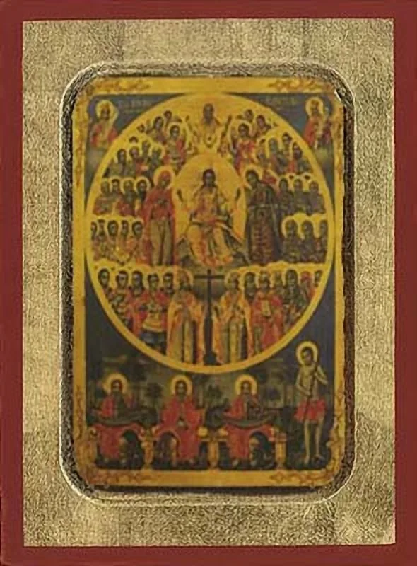 Sunday of All Saints - Aged Byzantine Icon