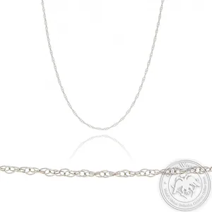 ძეწკვი 14 K თეთრი ოქროს