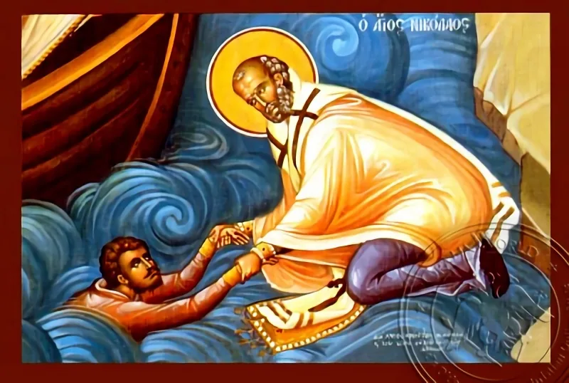 Saint Nicholas Help of Mariners - Hand-Painted Icon