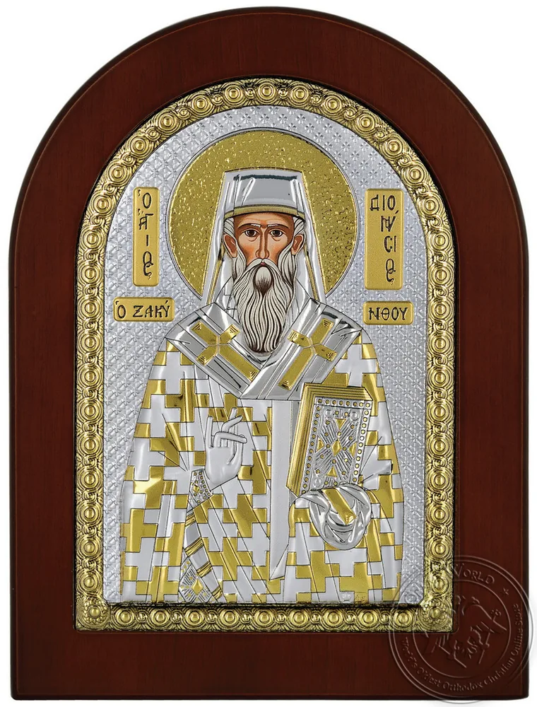 Saint Dionysios - Silver Icon