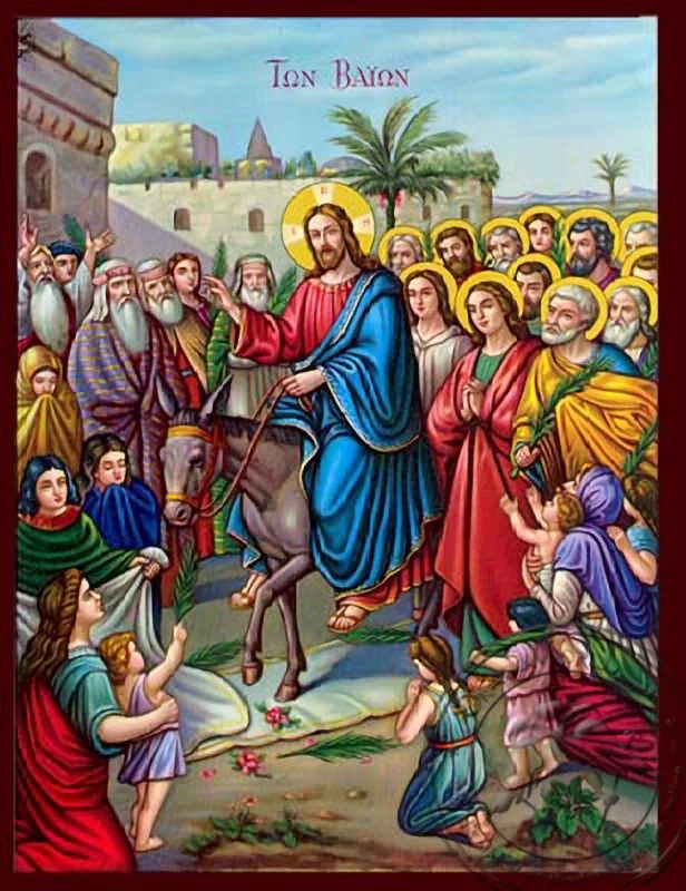 The Entry into Jerusalem - Nazarene Art Icon