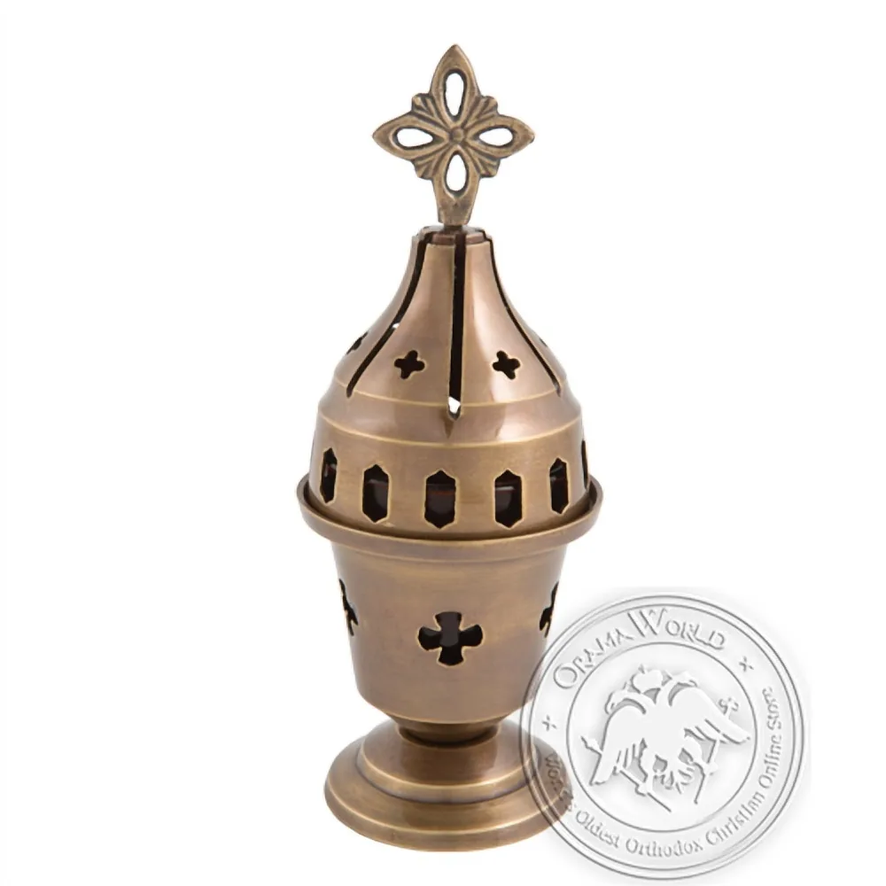 Byzantine Brass Antique Home Oil Lamp - H109