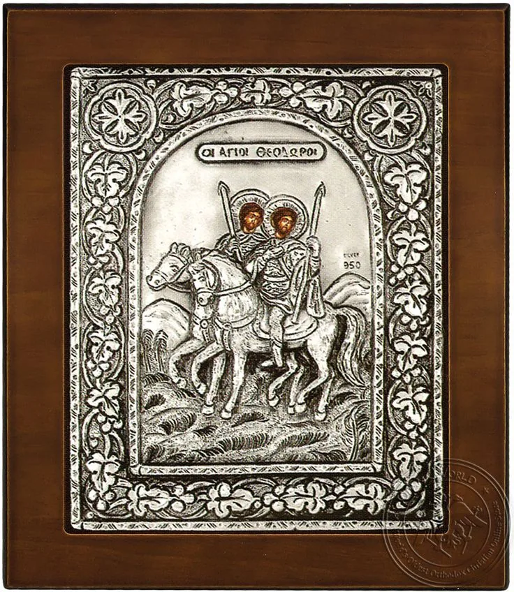 წმინდანები თეოდორეები, ვერცხლის ხატი