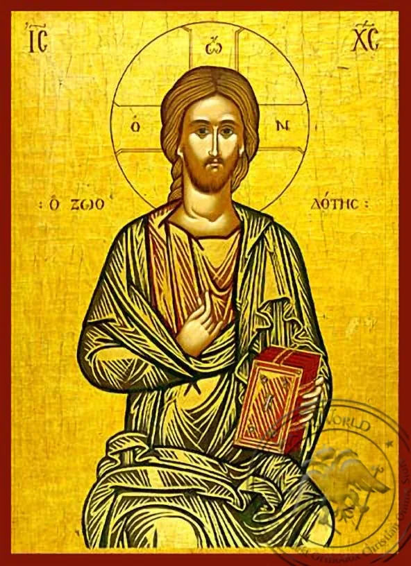 Christ Blessing, the Life-Giver - Hand Painted Icon