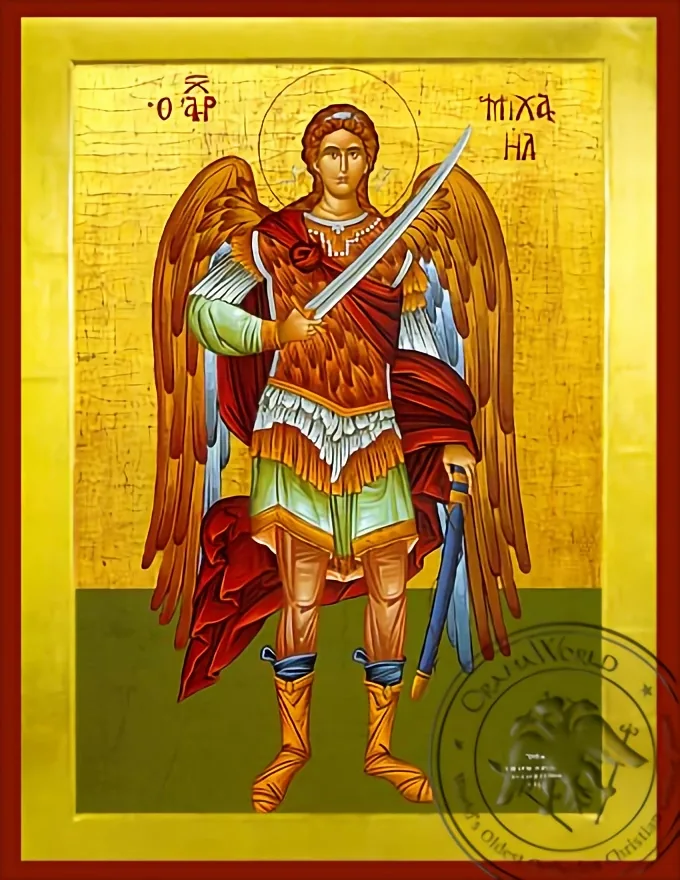 Archangel Michael, Full Body - Byzantine Icon