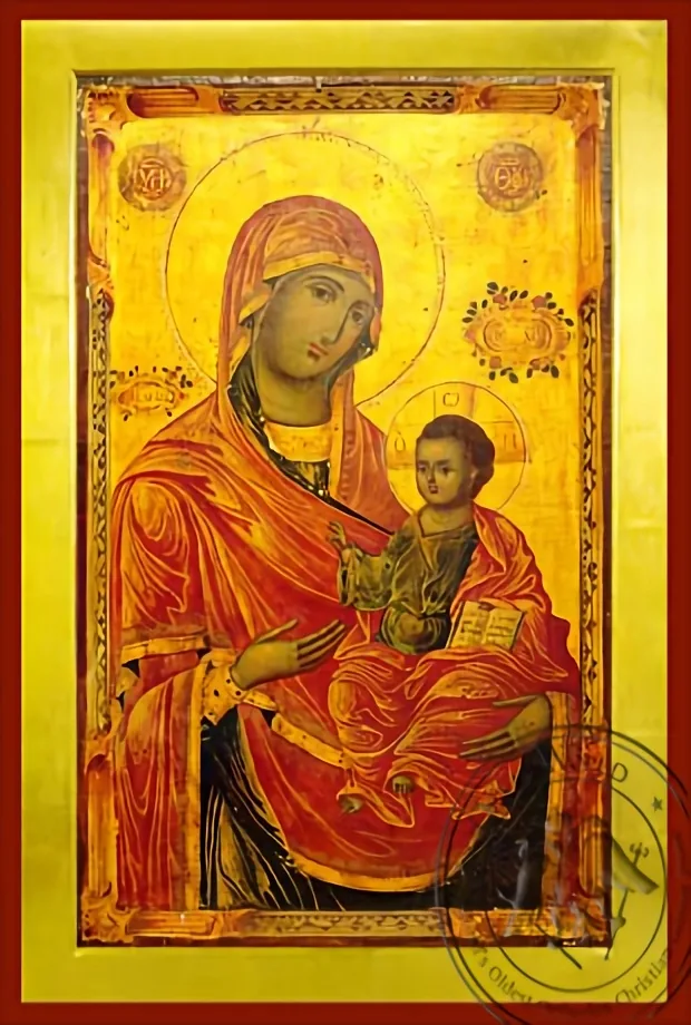 Богородица с Младенцем, Одигитрия, Милостивый, византийская икона