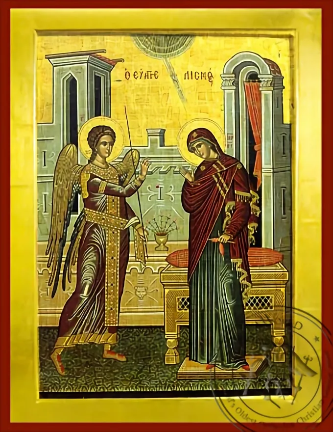 The Annunciation - Byzantine Icon