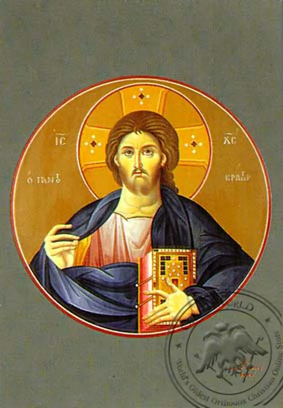 Спаситель благословляющий, Вседержитель, рукописная икона