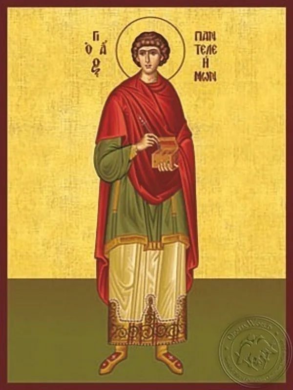 Saint Panteleimon the Great Martyr Full Body - Hand Painted Icon