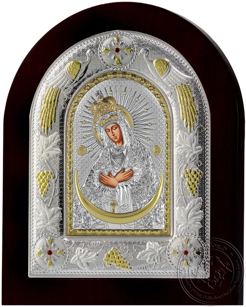 Virgin Mary of Stars Ostrobramska - Silver Icon