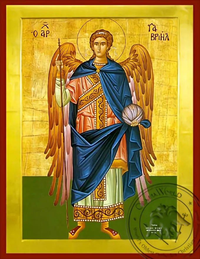 მთავარანგელოზი გაბრიელი სრული ტანით, ბიზანტიური ხატი