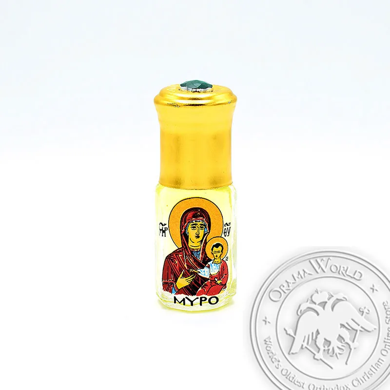 Святое миро, стеклянная бутыль