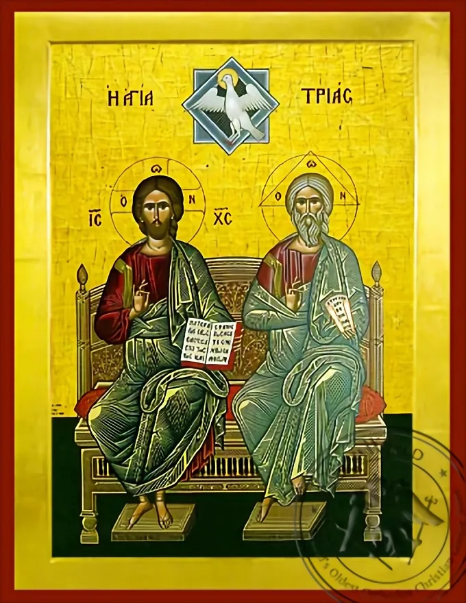 Святая Троица, византийская икона