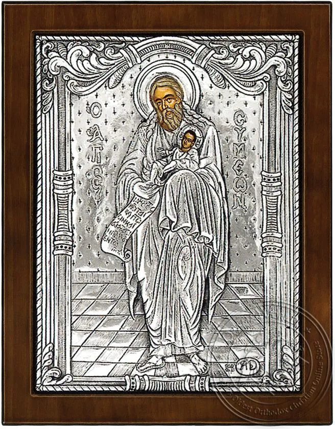 Saint Symeon - Silver Icon