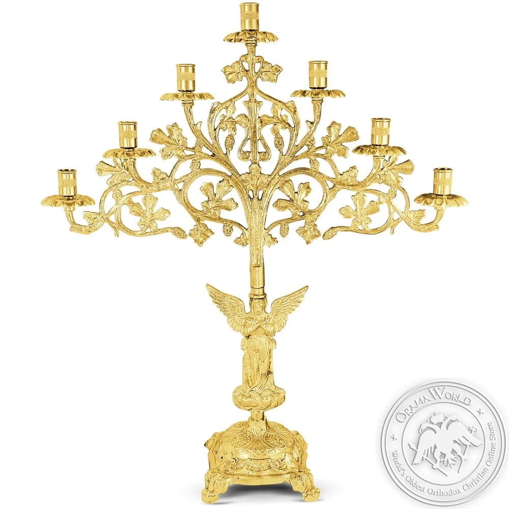 Seven-Branched Candlestick Gold Plated