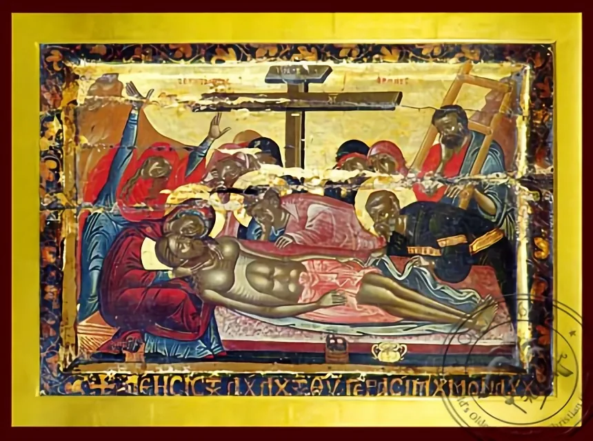 დატირება, ბიზანტიური ხატი