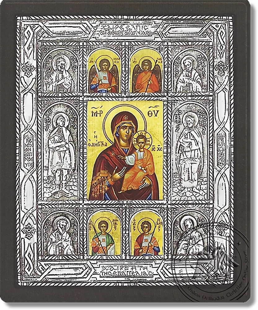 Земля обетования (Архангелы), серебряная икона