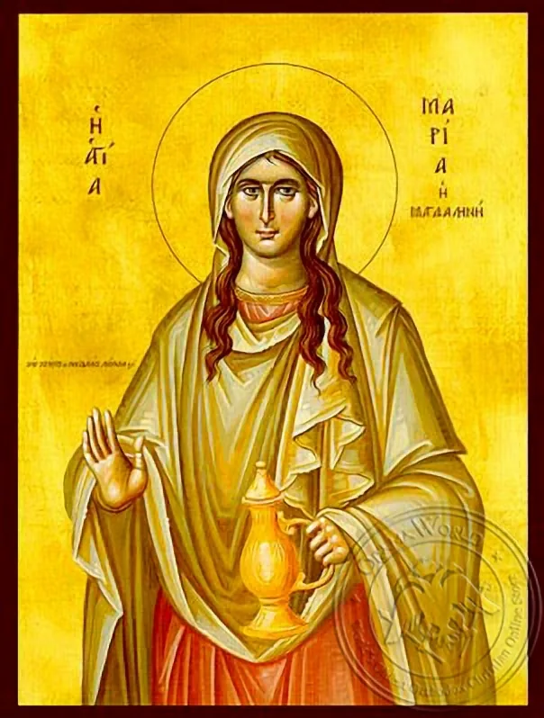 წმინდა მარიამი მაგდალინელი, მენელსაცხებლე, ხელნაწერი ხატი