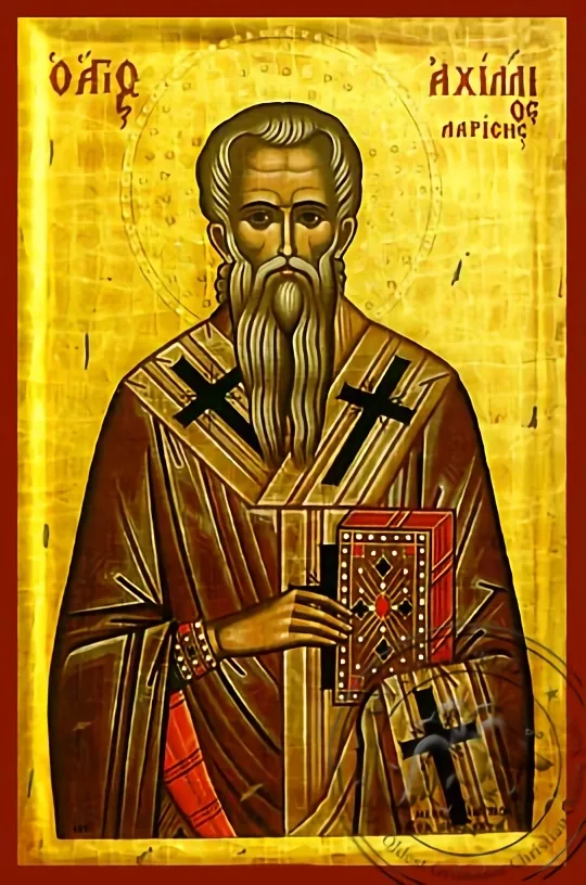 წმინდა აქილე, ხელნაწერი ხატი