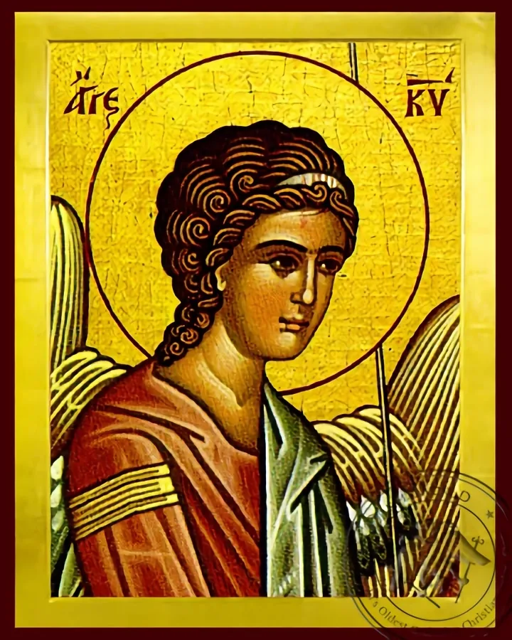 უფლის ანგელოზი, ფრაგმენტი (მარცხენა), ბიზანტიური ხატი