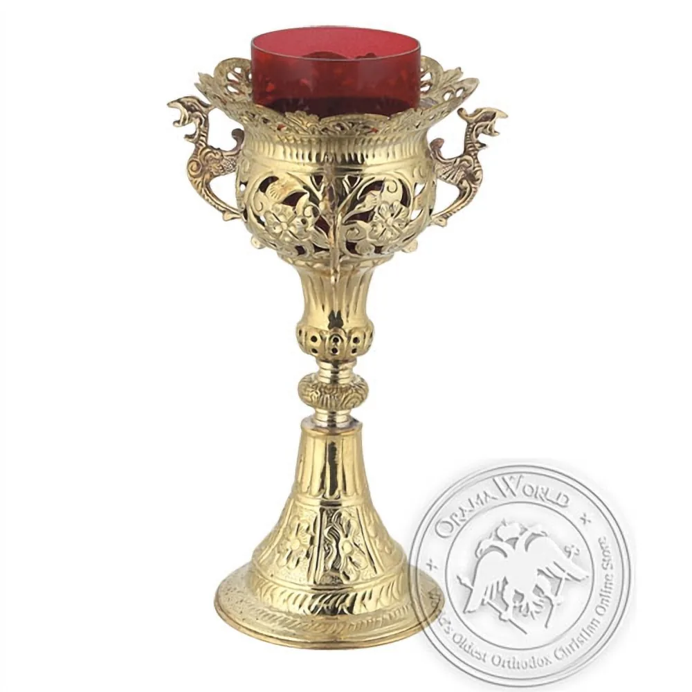 Byzantine Brass Home Oil Lamp - H144