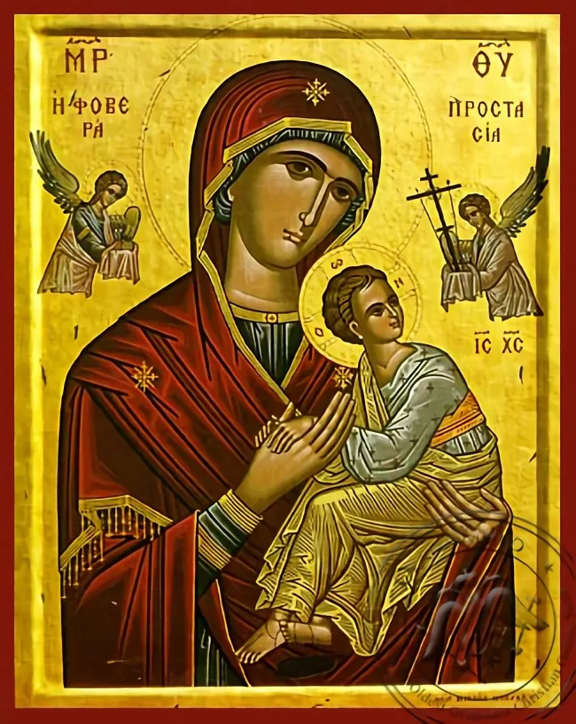 Богородица Неустанной Помощи, рукописная икона