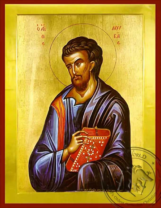 მოციქული და მახარებელი წმინდა ლუკა, ბიზანტიური ხატი