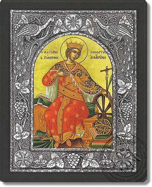 წმინდა ეკატერინე, ვერცხლის ხატი