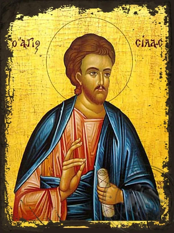 სილა მოციქული, ძველებურად გაფორმებული ბიზანტიური ხატი