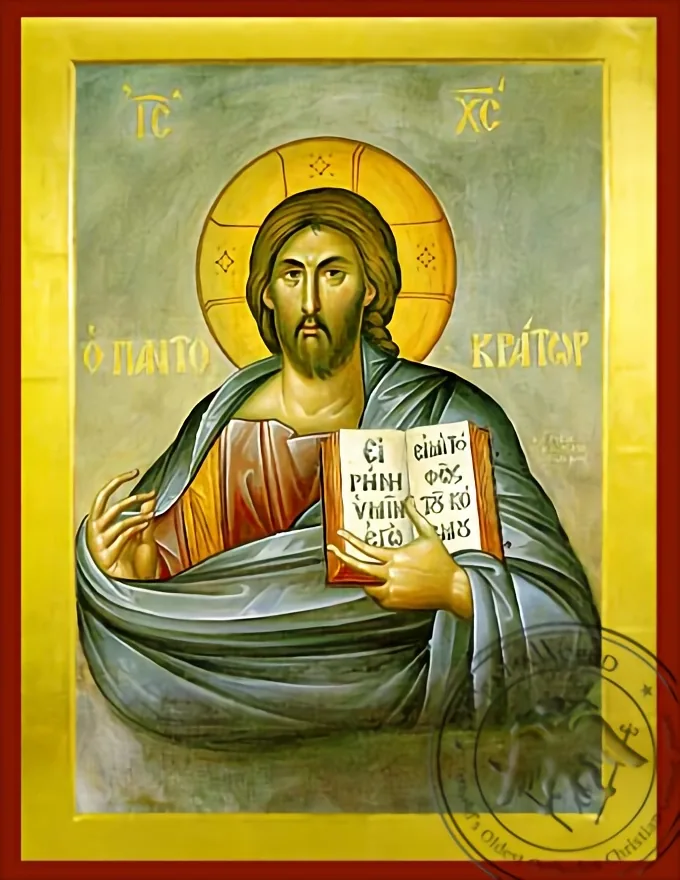 Christ Blessing, Pantocrator - Byzantine Icon