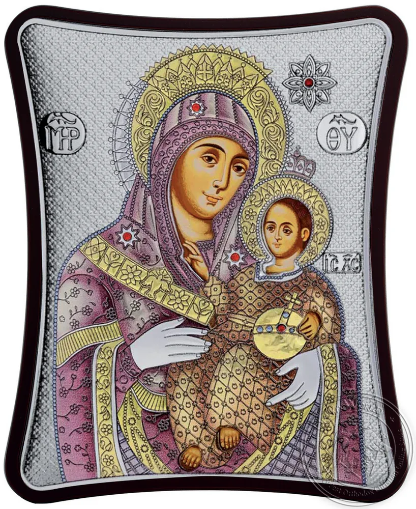 Божия Матерь Вифлеемская, икона под серебро