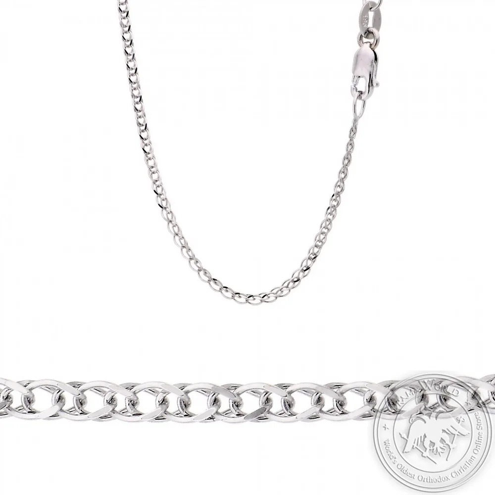 ძეწკვი 14 K თეთრი ოქროს