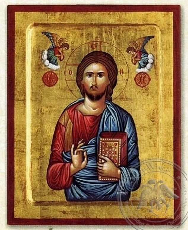 Jesus Christ Life-giver - Engraved Silk Printed Icon
