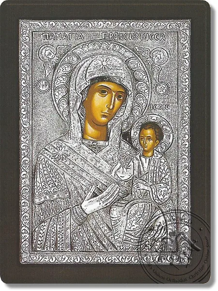 Прусиотисса, серебряная икона