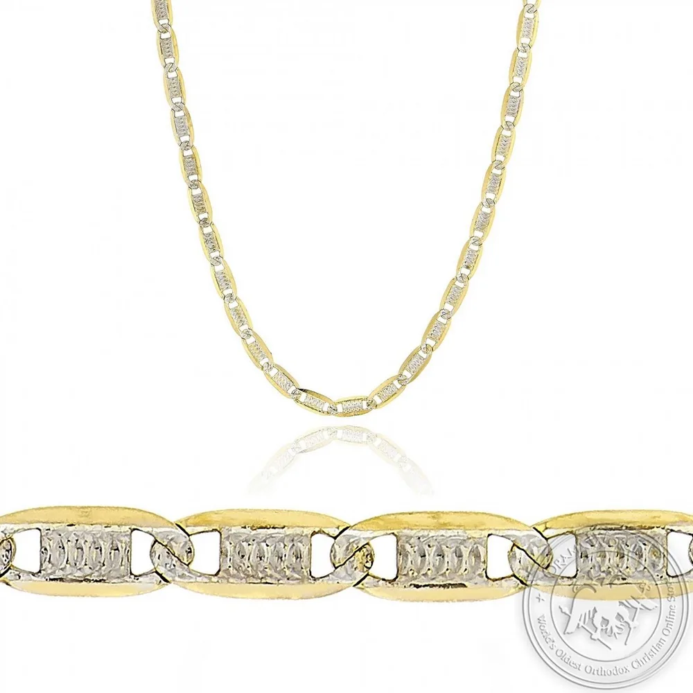 Neck Chain made of 14K Yellow and White Gold