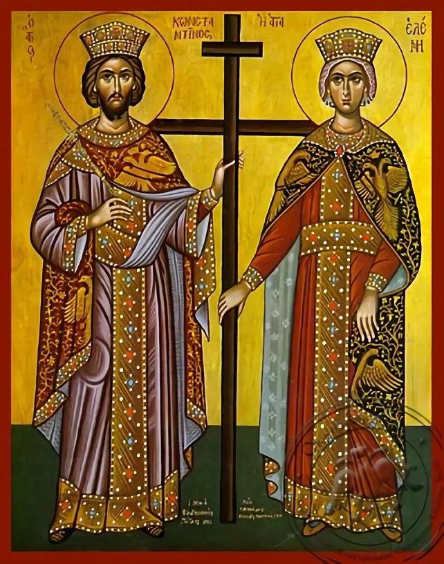 Saint Constantine and Helen - Hand-Painted Icon