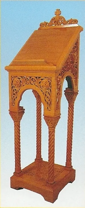 Iconstand Woodcarved Design 5