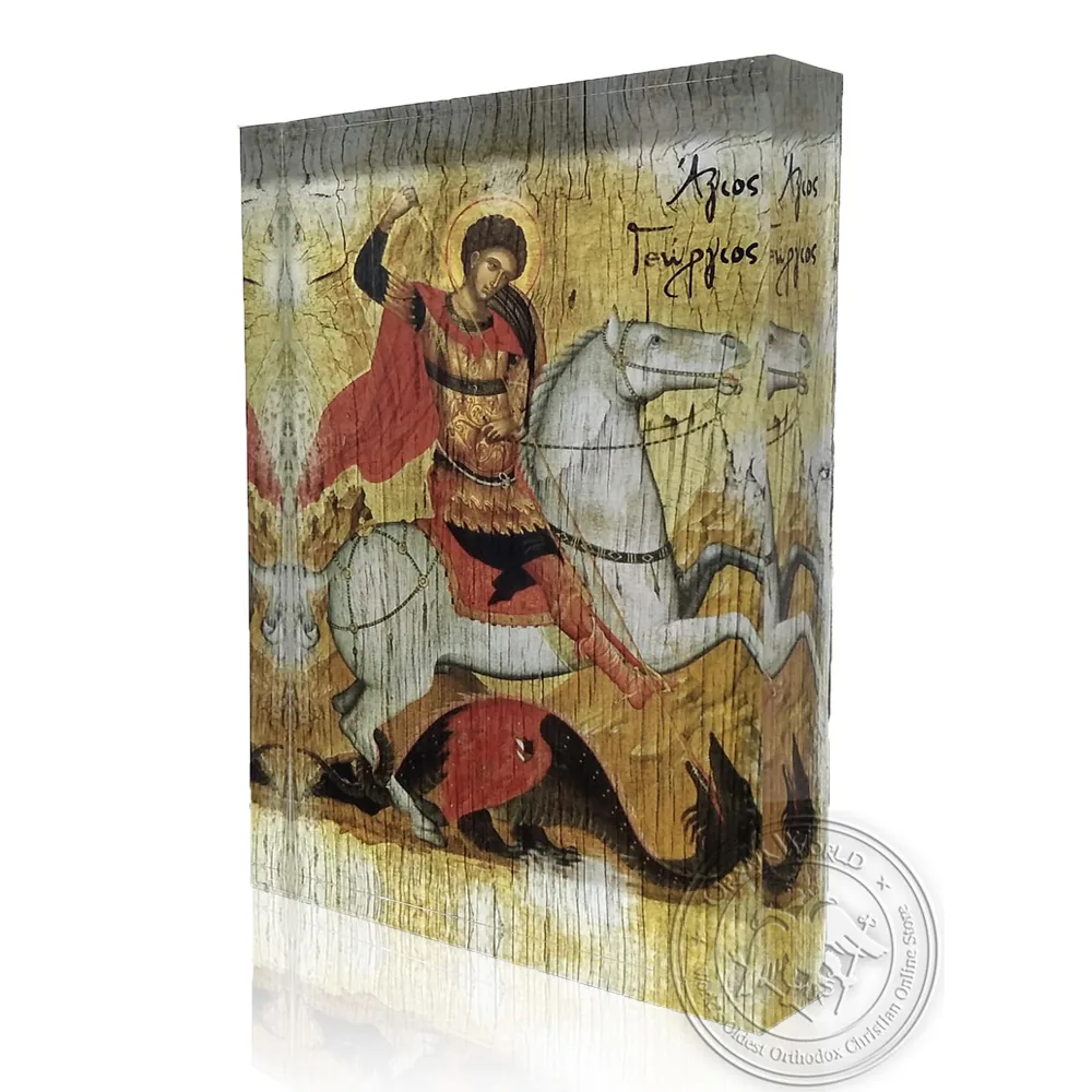 წმინდა გიორგი, გამჭვირვალე ბიზანტიური ხატი