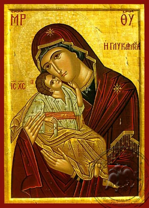 ღვთისმშობელი ყრმით, ტკბილად ამბორისმყოფელი, ხელნაწერი ხატი