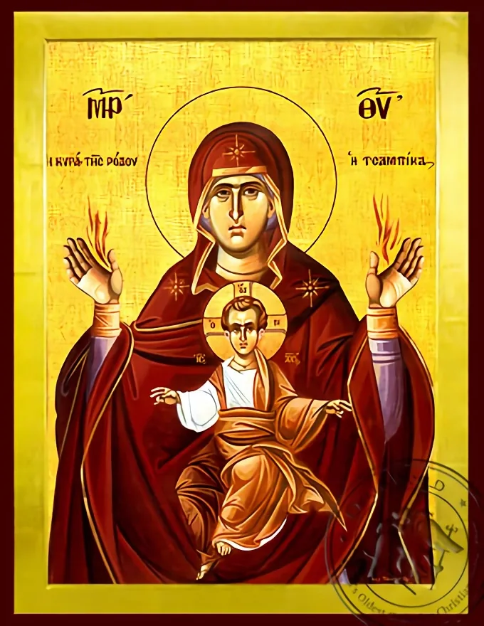 ღვთისმშობელი ყრმით, განმათავისუფლებელი წამბიკა, ბიზანტიური ხატი