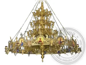 Chandelier Masif Bronze No85 & Choros Brash