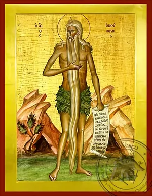 Saint Onouphrios - Byzantine Icon