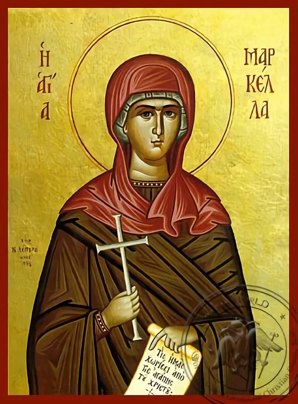 Святая Маркелла, рукописная икона