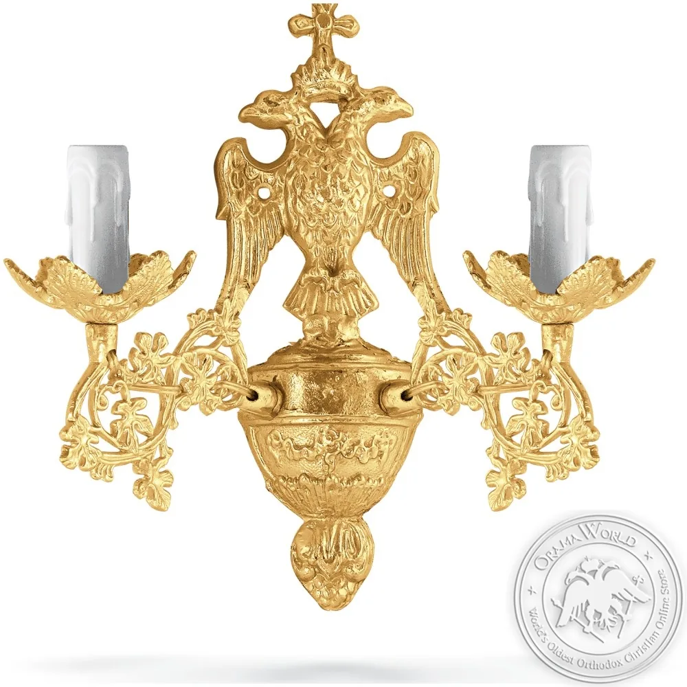 Aplice Aluminium No2 Gold Plated - 2 Lights