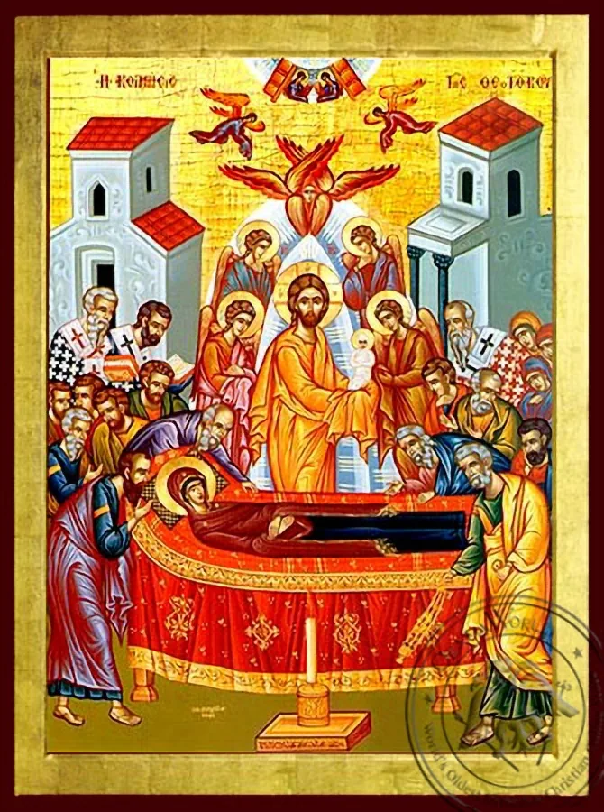 Dormition of Theotokos - Byzantine Icon