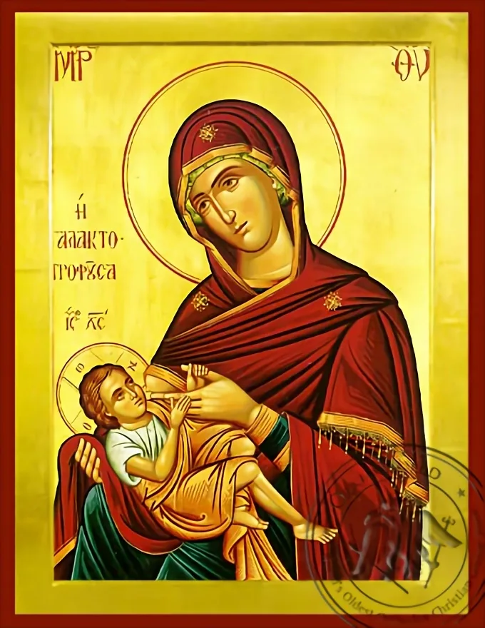 ღვთისმშობელი ძუძუსმაწოვებელი, ბიზანტიური ხატი