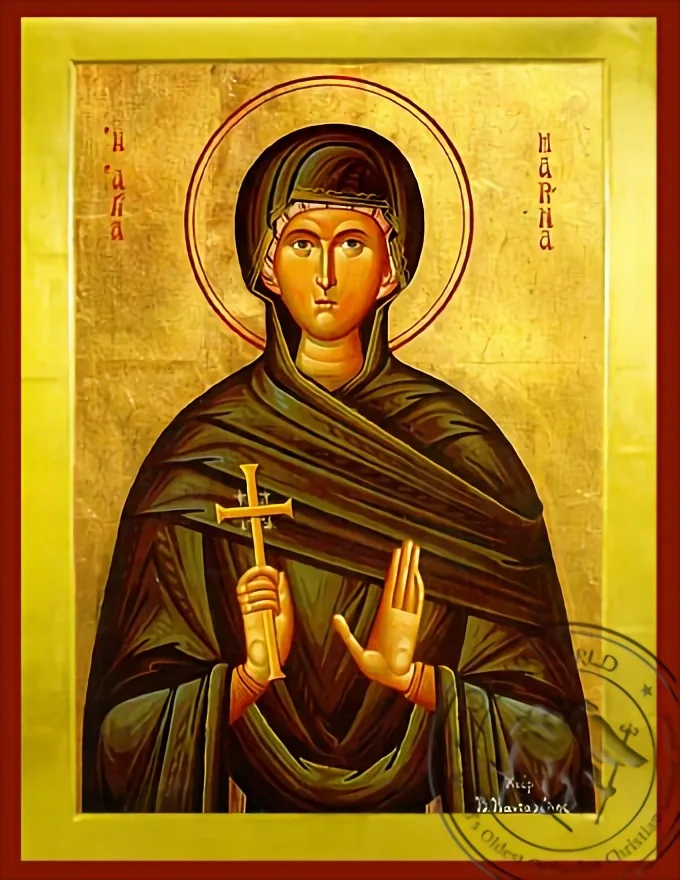 წმინდა დიდმოწამე მარინე, ანტიოქიელი, ბიზანტიური ხატი