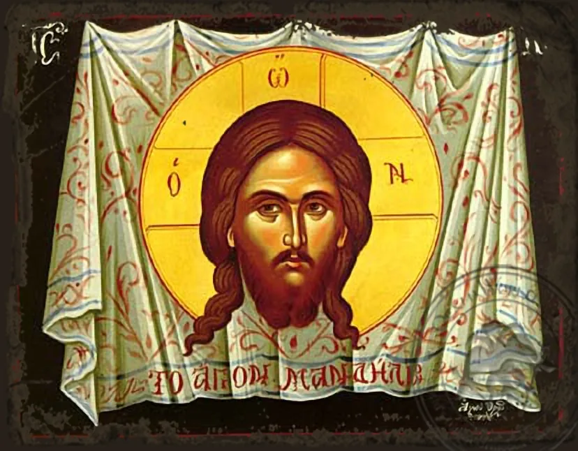 The Holy Napkin - Aged Byzantine Icon