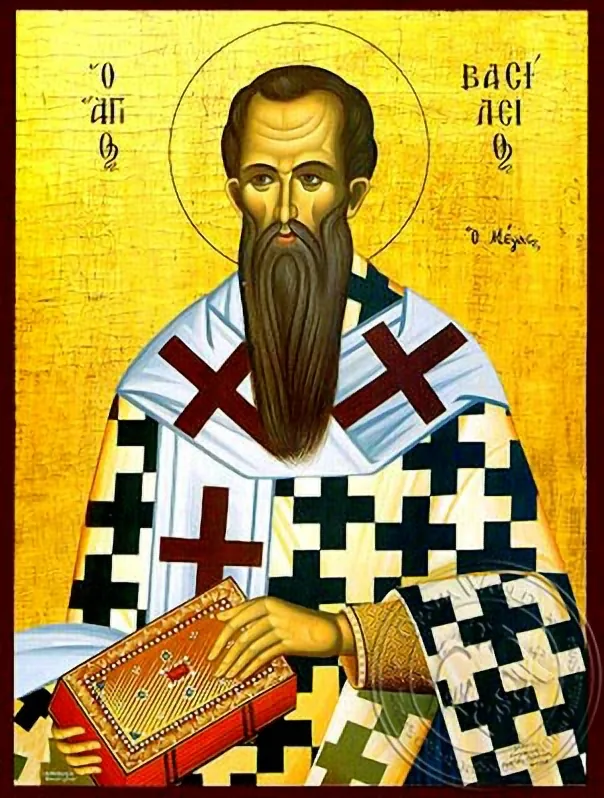 წმინდა ბასილი დიდი, კესარიის მთავარეპისკოპოსი, კაბადოკია, ხელნაწერი ხატი