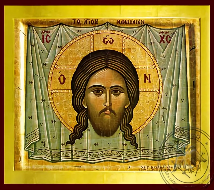 Христос, святой платок, византийская икона
